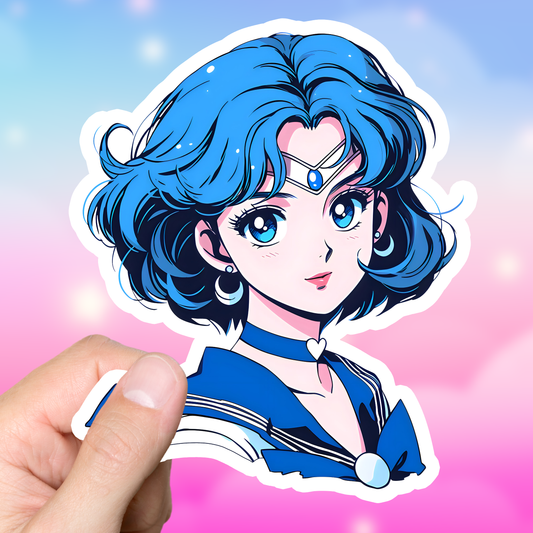 Sailor Mercury Retro Sticker