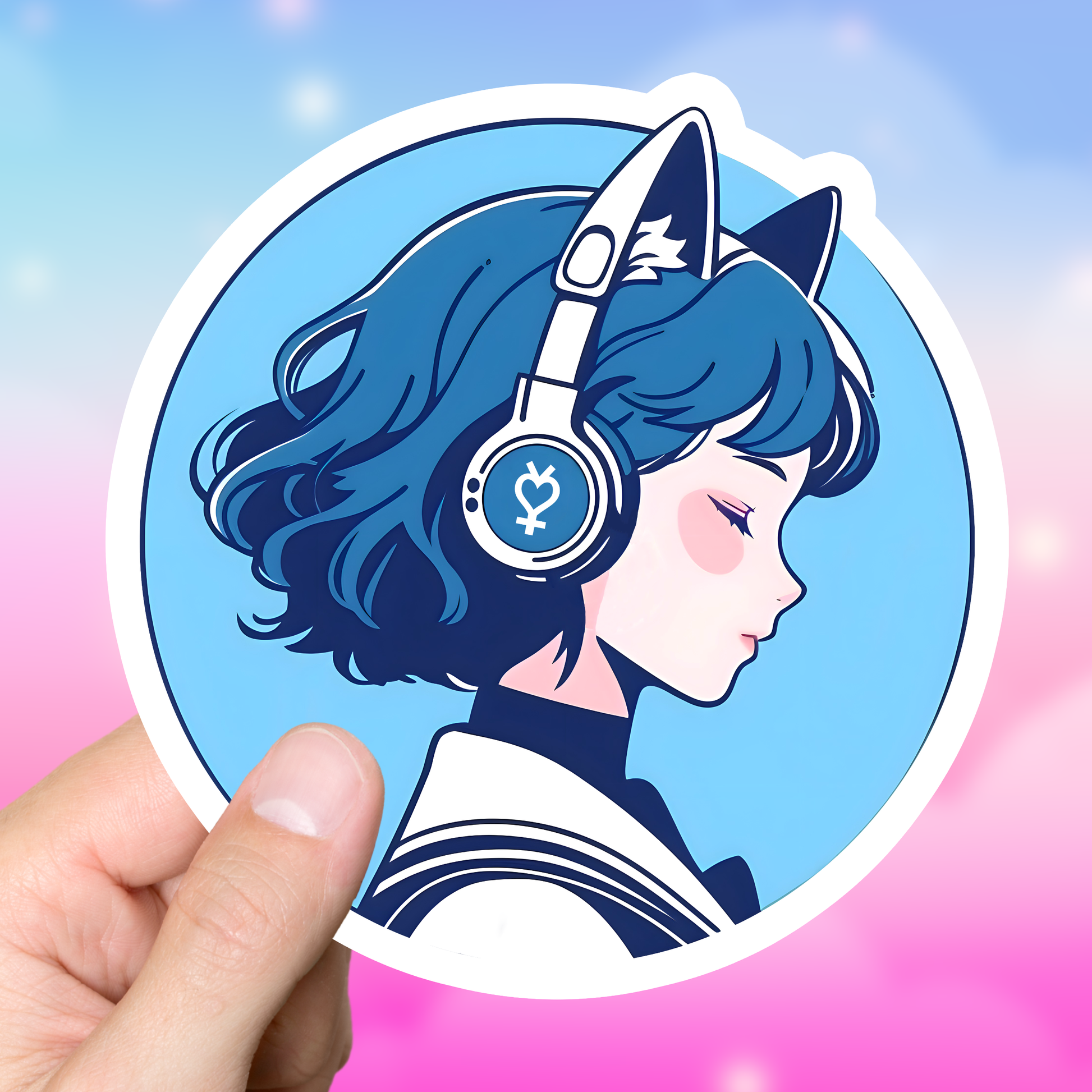 Sailor Mercury Lofi Sticker