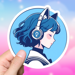 Sailor Mercury Lofi Sticker