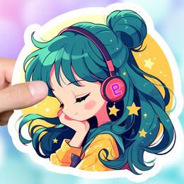Setsuna Meiou Chibi Lofi Sticker