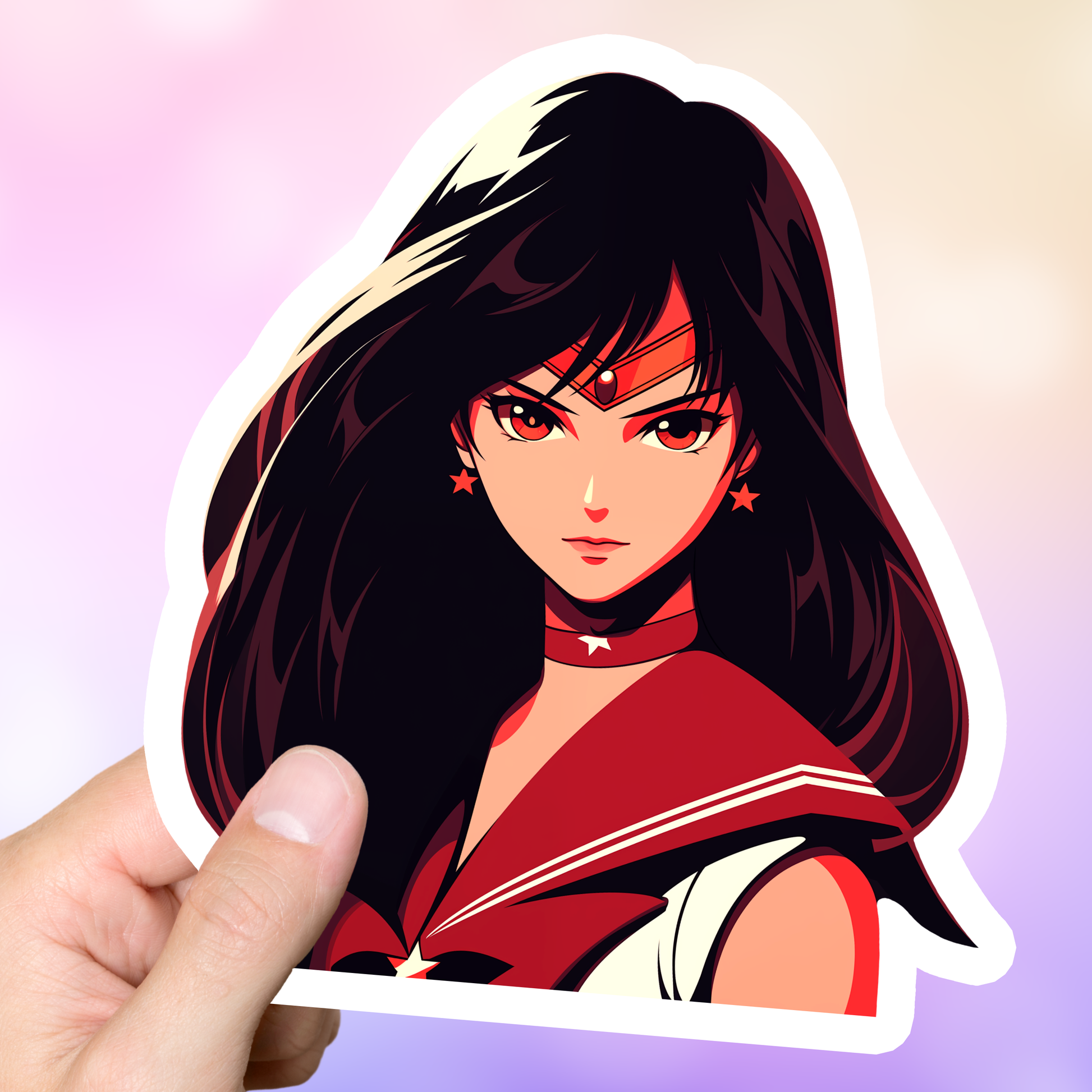 Sailor Mars Retro Sticker