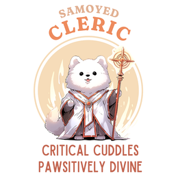 Samoyed Cleric DND T-Shirt