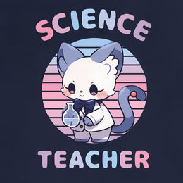 Science Teacher Cute Cat Gift T-Shirt