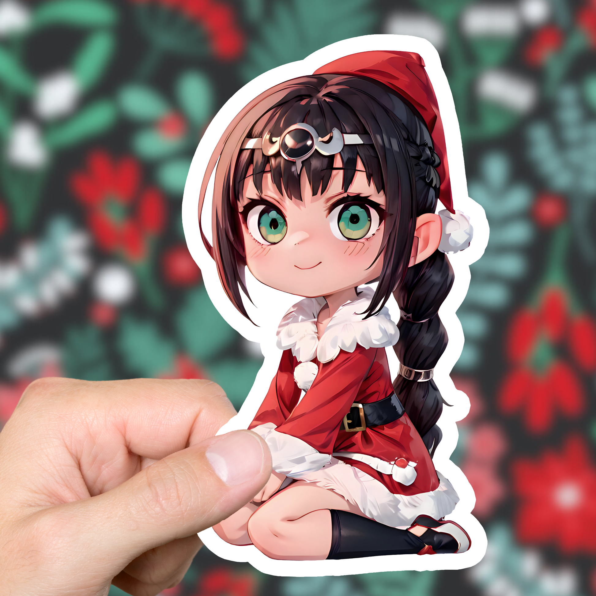 Shadowheart BG3 Christmas Sticker