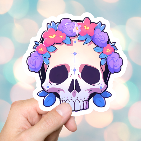 Goth Flower Sticker