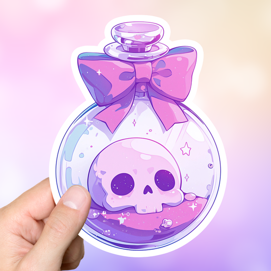 Death in a bottle Sticker