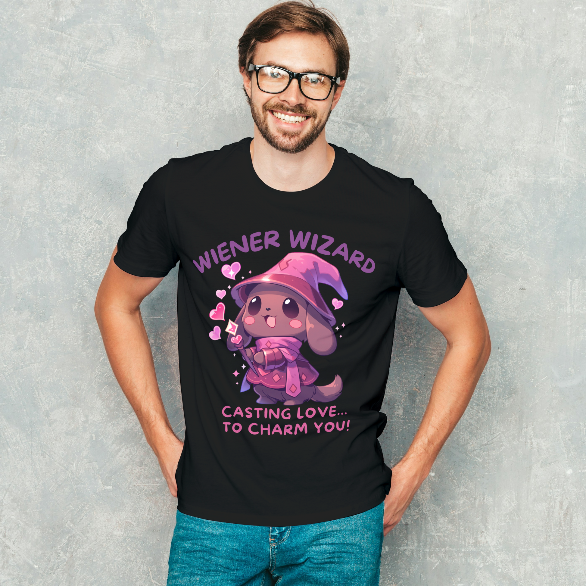 Wiener Wizard Valentines T-Shirt